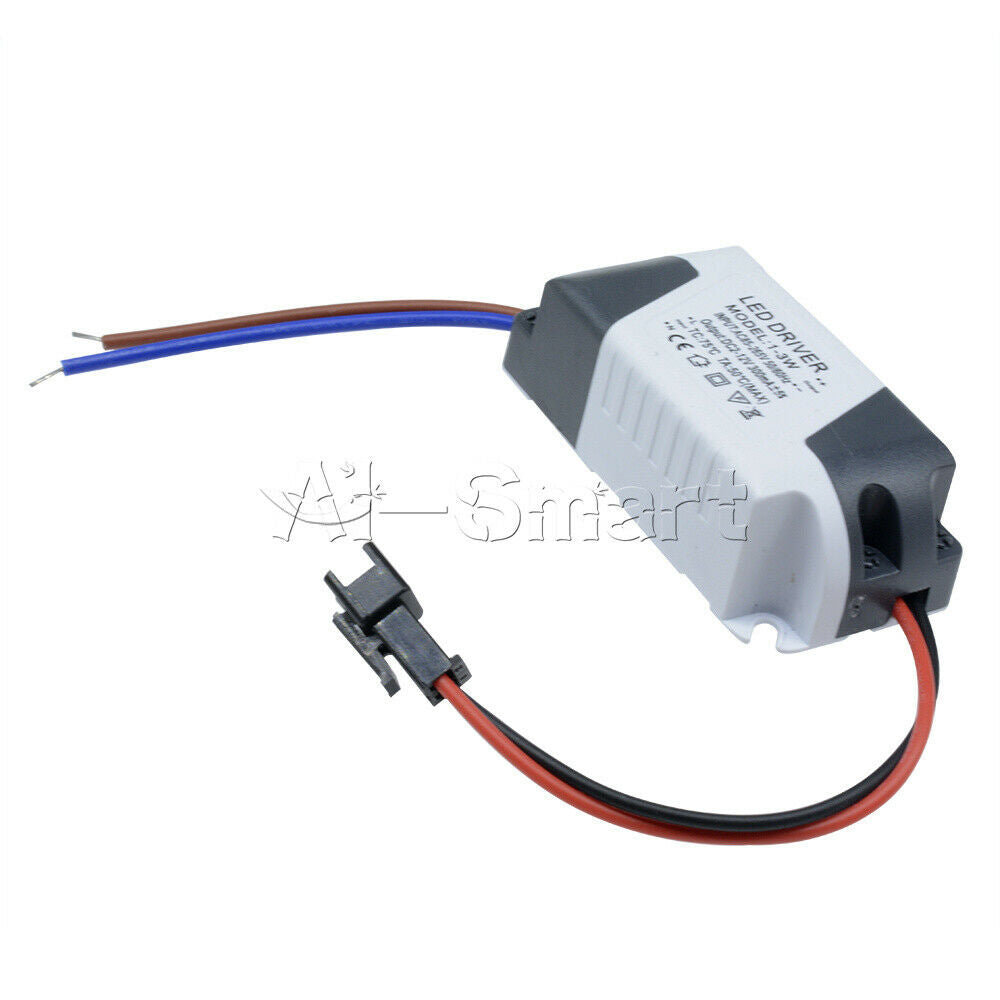2PCS 85V-265V to DC 12V LED Electronic Transformer AC 3X1W  Power Supply Driver