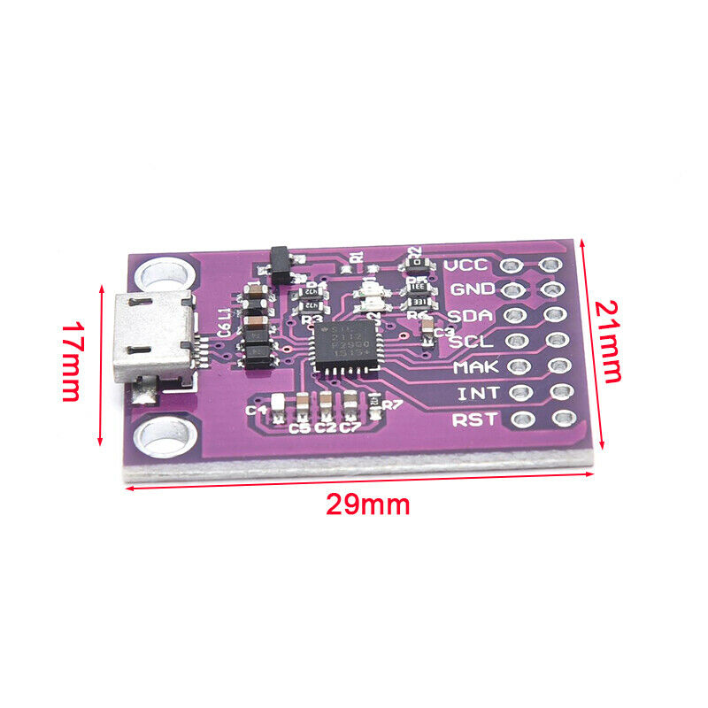 2112 CP2112 Evaluation kit for the CCS811 Debug board USB to I2C communicati Tt