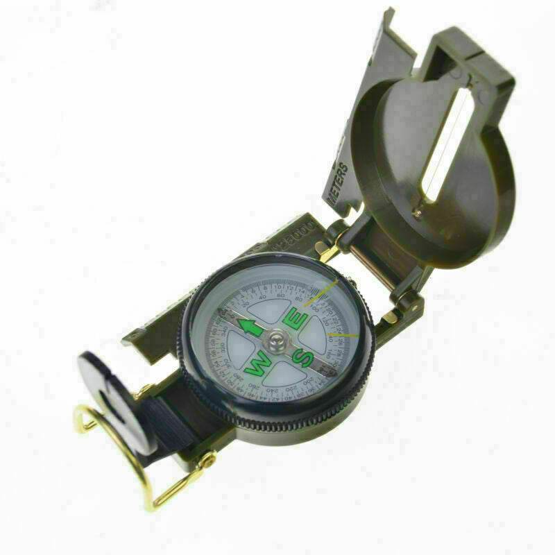 Pocket Outdoor Military Army Hiking Camping Lens Survival Lensatic Mini Co hv2n