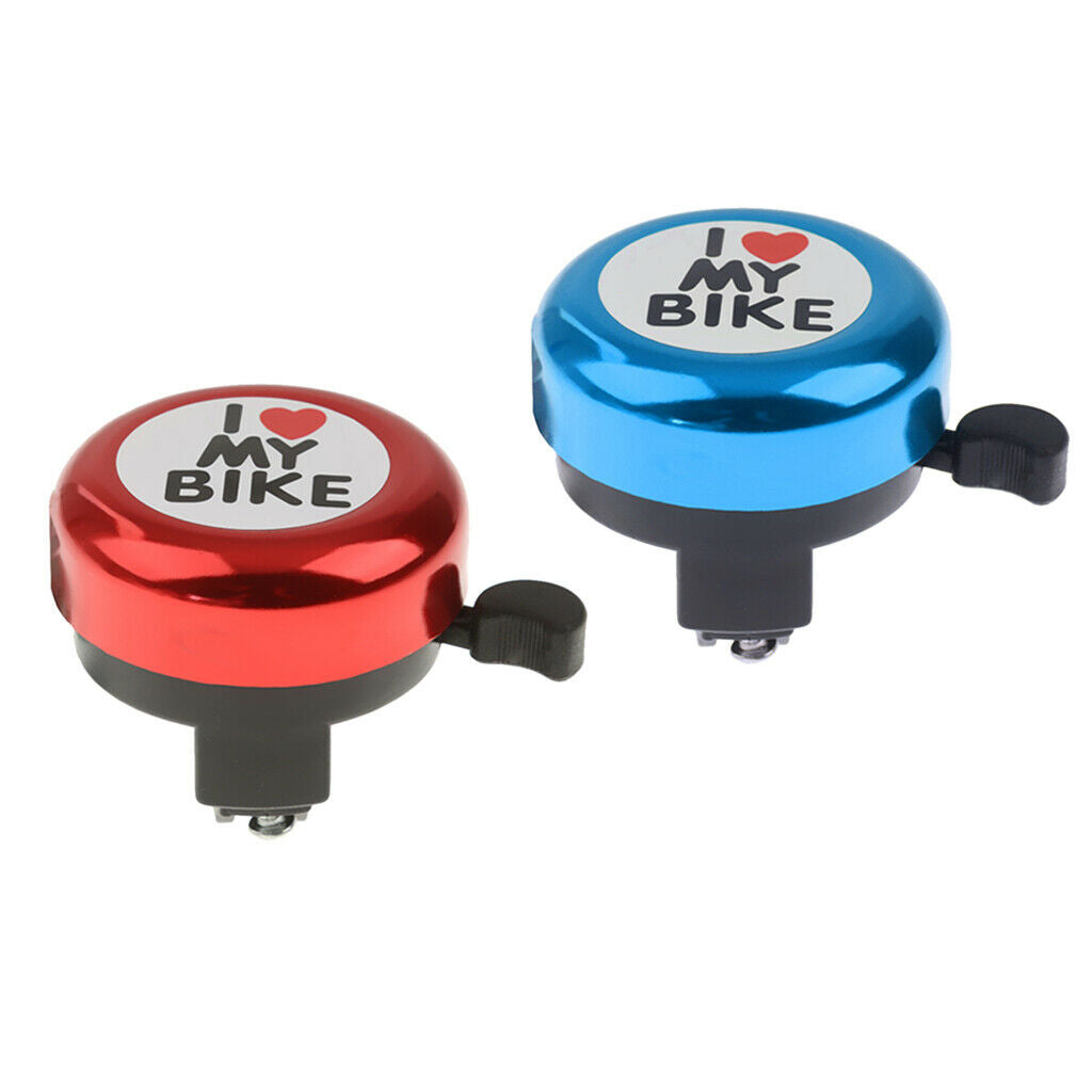 2 Pieces Metal Bike Bell Kid's Loud Crisp Scooter Bicycle Bell Bike Accs