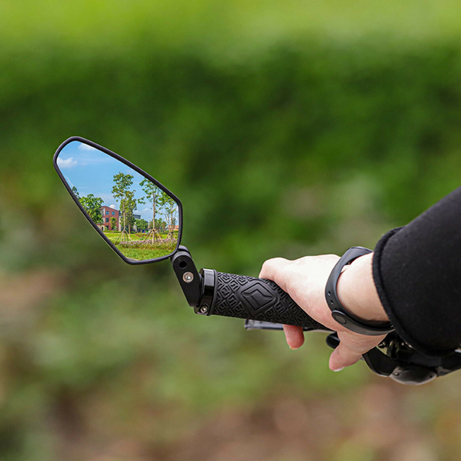 1-pack Mini Rotaty Handlebar Glass Rear view Mirror for Road Bike Bicycle