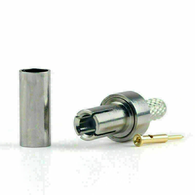 10 Pcs Connector TS9 Male Plug Crimp RG174 RG316 LMR100 Cable Straight Nickel CN