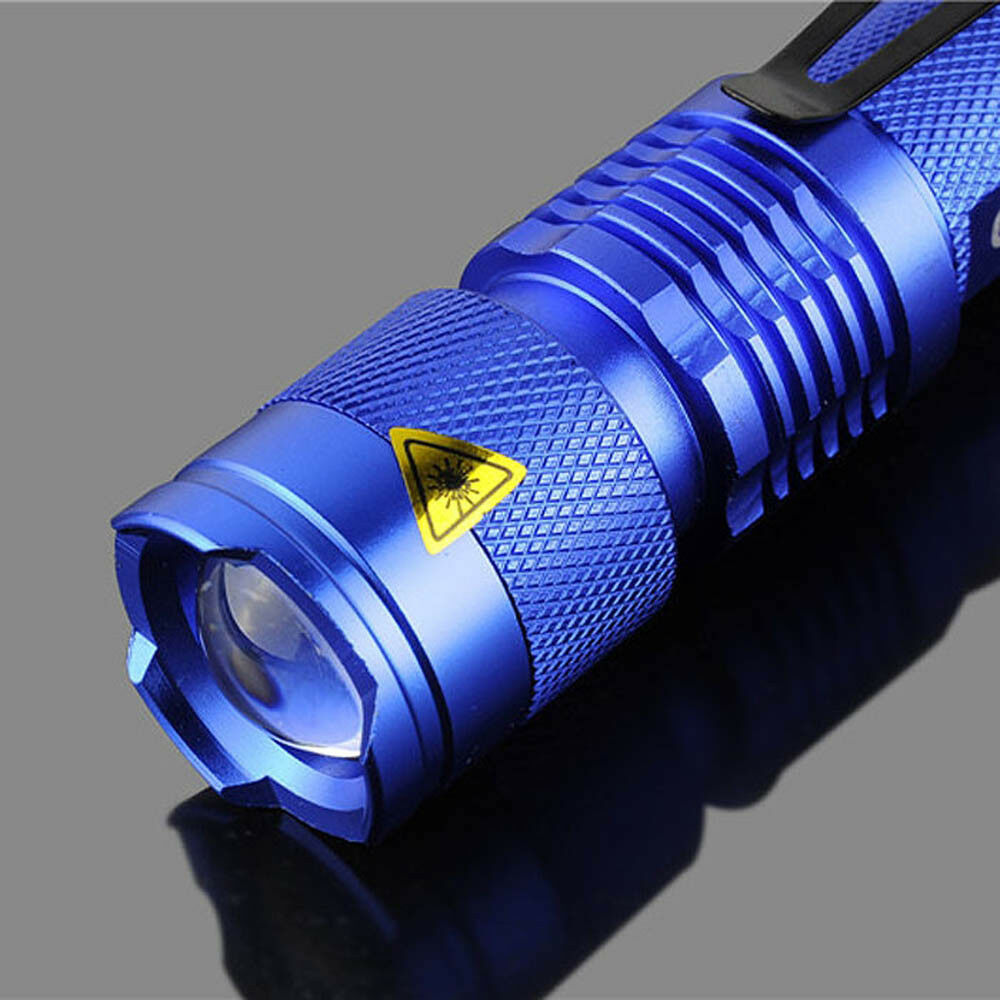 Portable Mini Q5 Zoomable 1200 LM LED Focus Flashlight Torch Lamp Outdood Tool