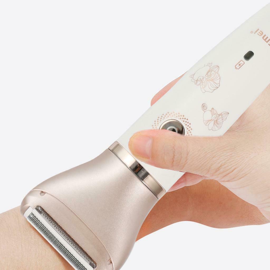 Electric Lady Shaver Hair Remover 2-in-1 Epilator for Face Legs Full Body