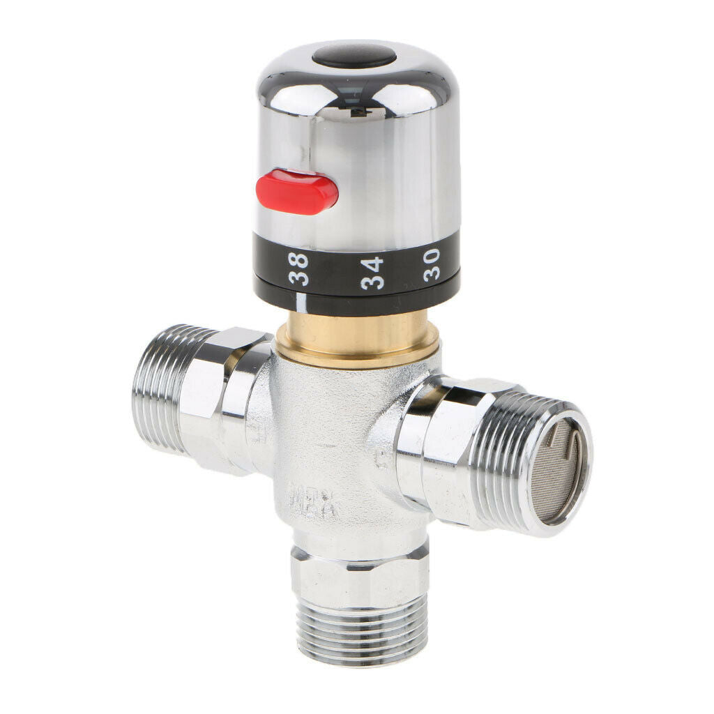 3-way Thermostatic Mixing Valve Solar Water Heater Mixer Valve DN20 G3/4
