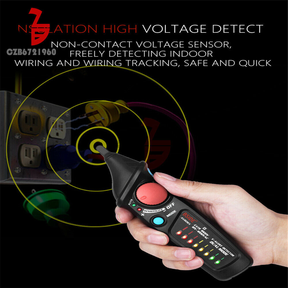 Non-Contact Voltage Detector Indicator AVD06 Pencil Live/phase wire NCV Tester