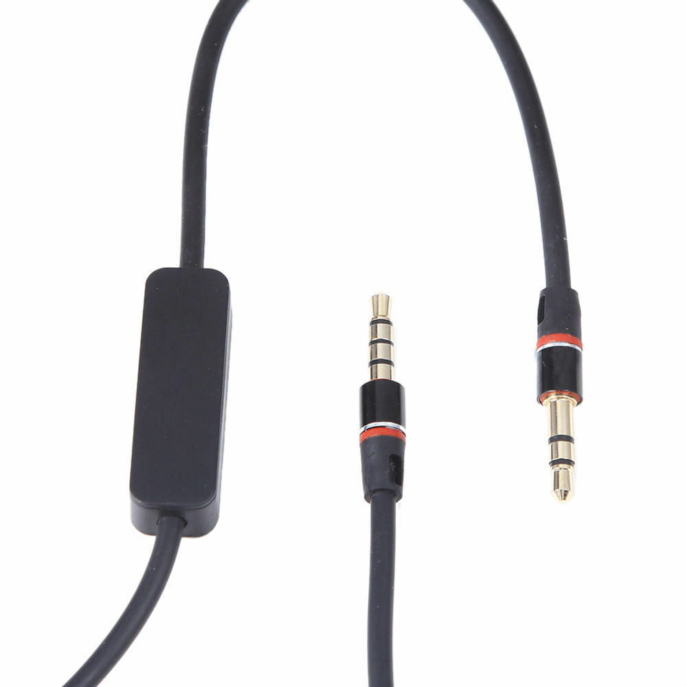 3.5mm 1/8" Audio Cable Lead Cord w/ MIC For Monster Inspiration TM Headphone tt