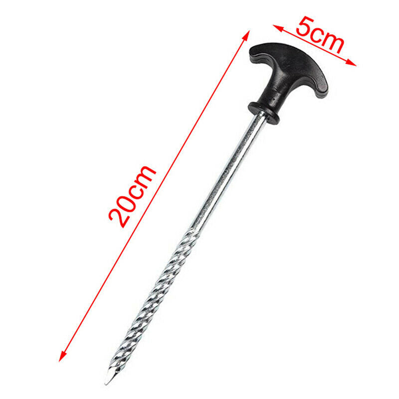 Tent Pegs Singles Heavy Duty For Camping Hiking Metal Stake Nail Trip Tent N FG