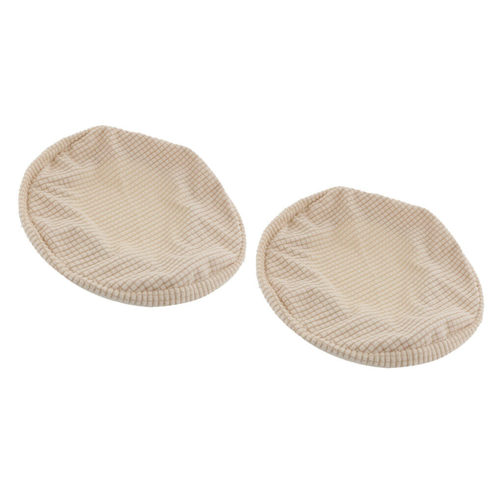 2x Elastic Bar Stool Covers Round Chair Seat Top Slipcovers Cushion Sleeves