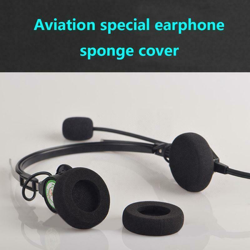 1 Pair Earpads Sponge Cushions Ear Pads Case Cover Replacement for TELEX AIRMAN