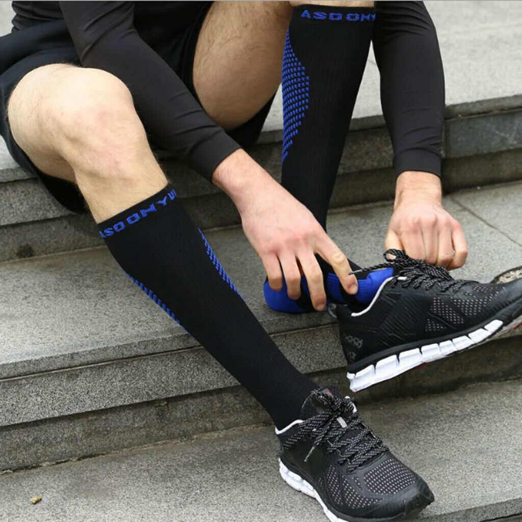 Breathable Sports Knee High Socks Compression Stockings Women Men M