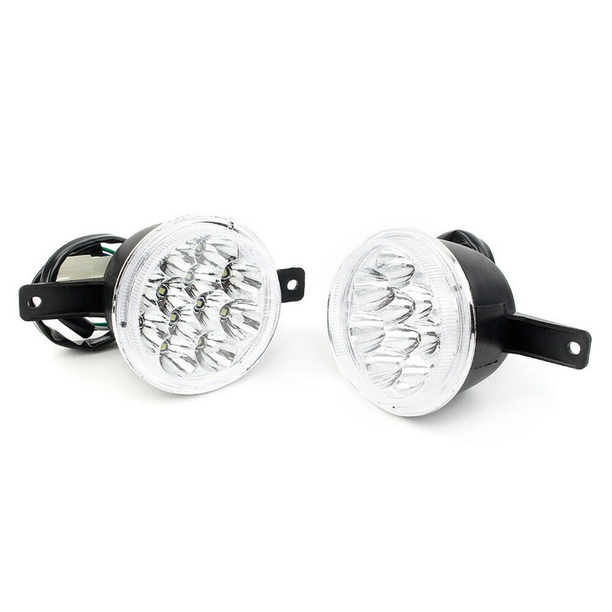 2* LED HEADLIGHT 3 wire ATV Quad GY6 150CC 250CC Taotao Coolster Peace Utility