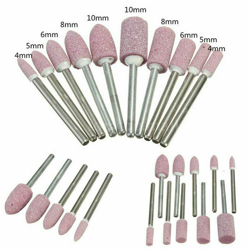 100Pcs Abrasive Stone Point Grinding Sand Head Wheel Set For Power Rotary Tools