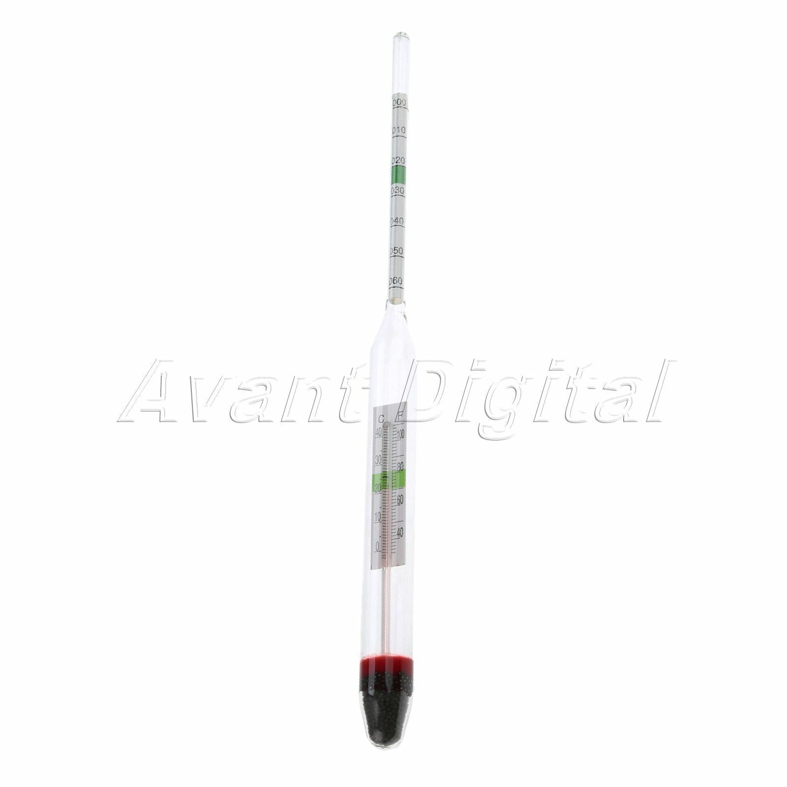 Aquarium Glass Float Hydrometer With Thermometer Salt Marine Water Indicator 1PC