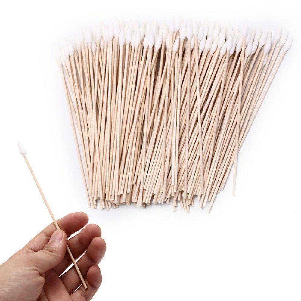 Lots 100X 6 Inch Gun Cleaning Cotton Swabs,Large Tapered Swabs Gun Clean Brush