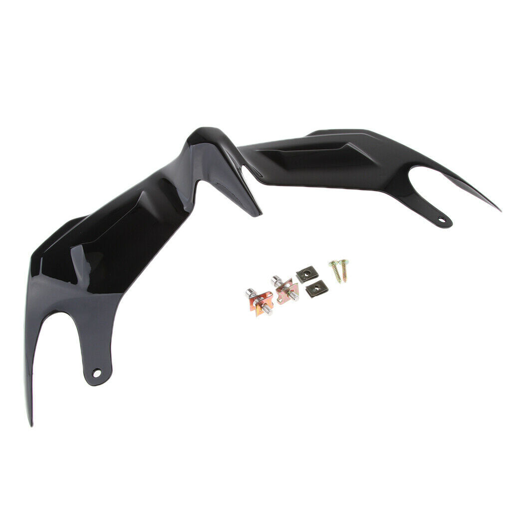 Glossy Black Front Fairing Aerodynamic Winglets for Yamaha YZF R3 R25