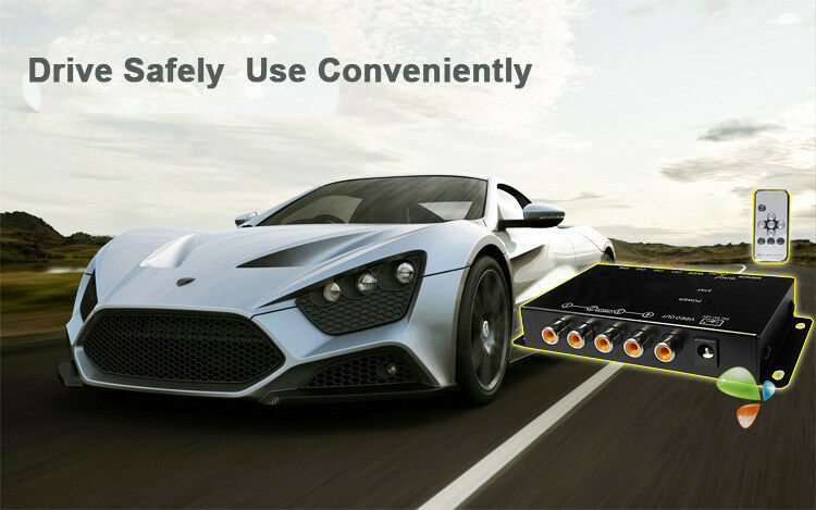 4-Way Car Video Switch Parking Camera 4 View Image Split-Screen Control Box