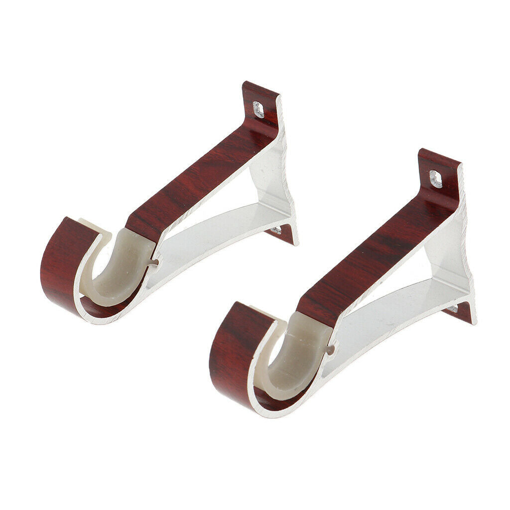 Aluminum Alloy Roman Pole Curtain Single Bracket Top Side mounted  Color_2