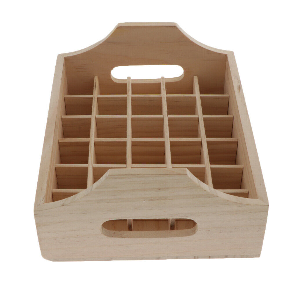 2x New Solid Wood Essential Oil Storage Rack Holder Display Shelf Show