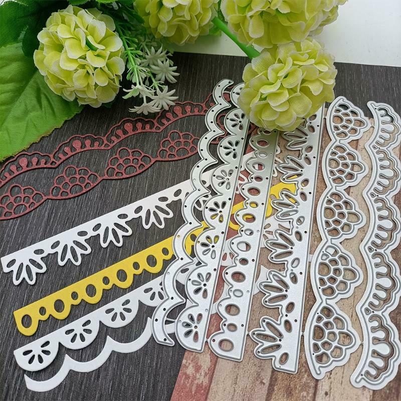 Lace Metal Cutting Dies Stencil DIY Scrapbooking Album Paper Card Template Mold