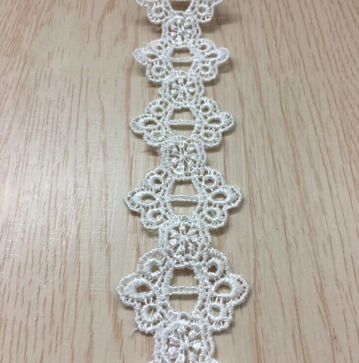 5 Yards Crochet Flower lace Trims Sewing Clothing Decorative Home accessories