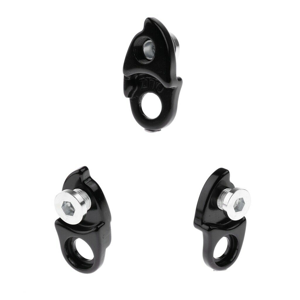 3 Pieces Aluminum Rear Derailleur Hanger Extension Convertor Gear Tail Hook