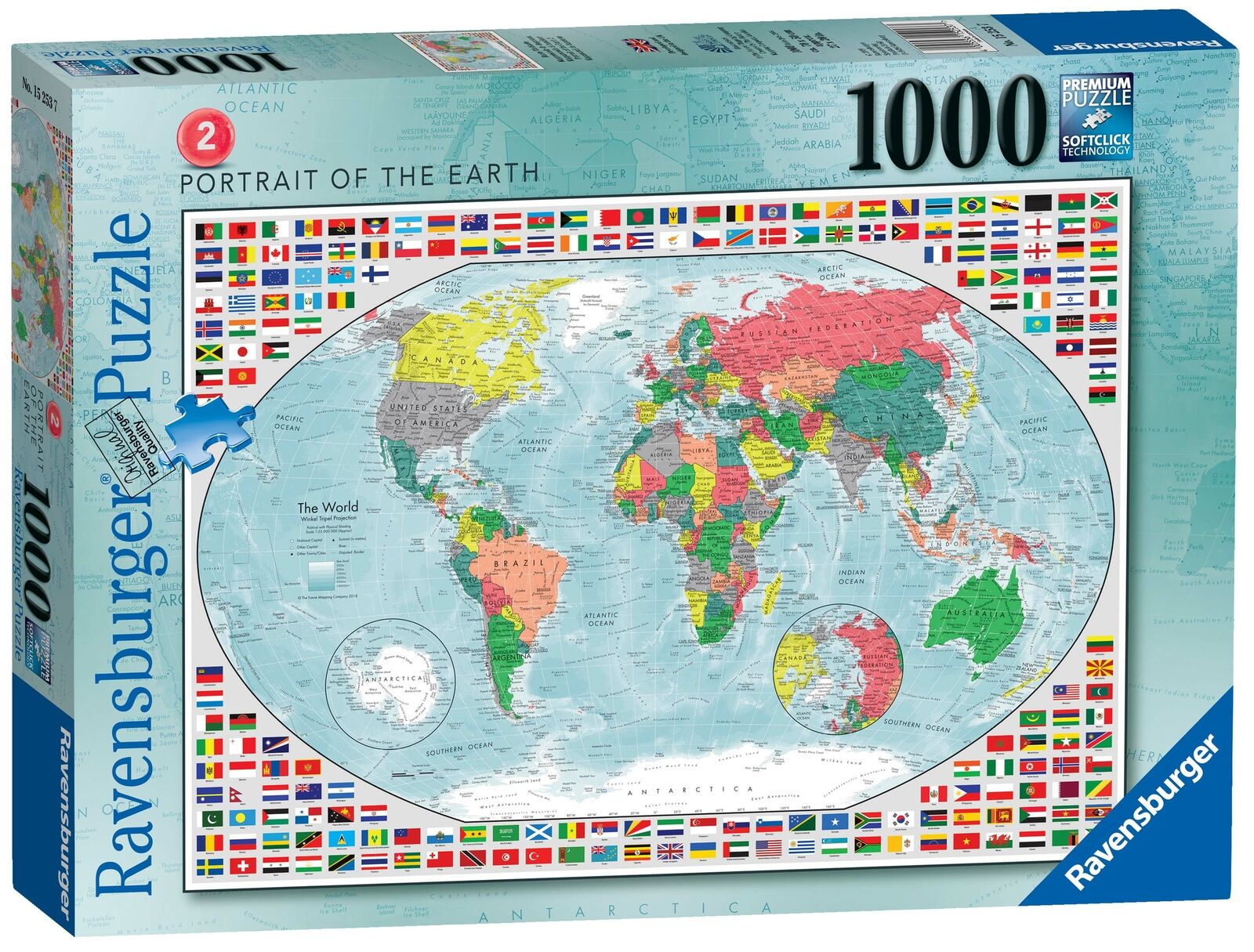 15253 Ravensburger Portrait of the Earth 2 Jigsaw Puzzle 1000pc Age 12 Years+