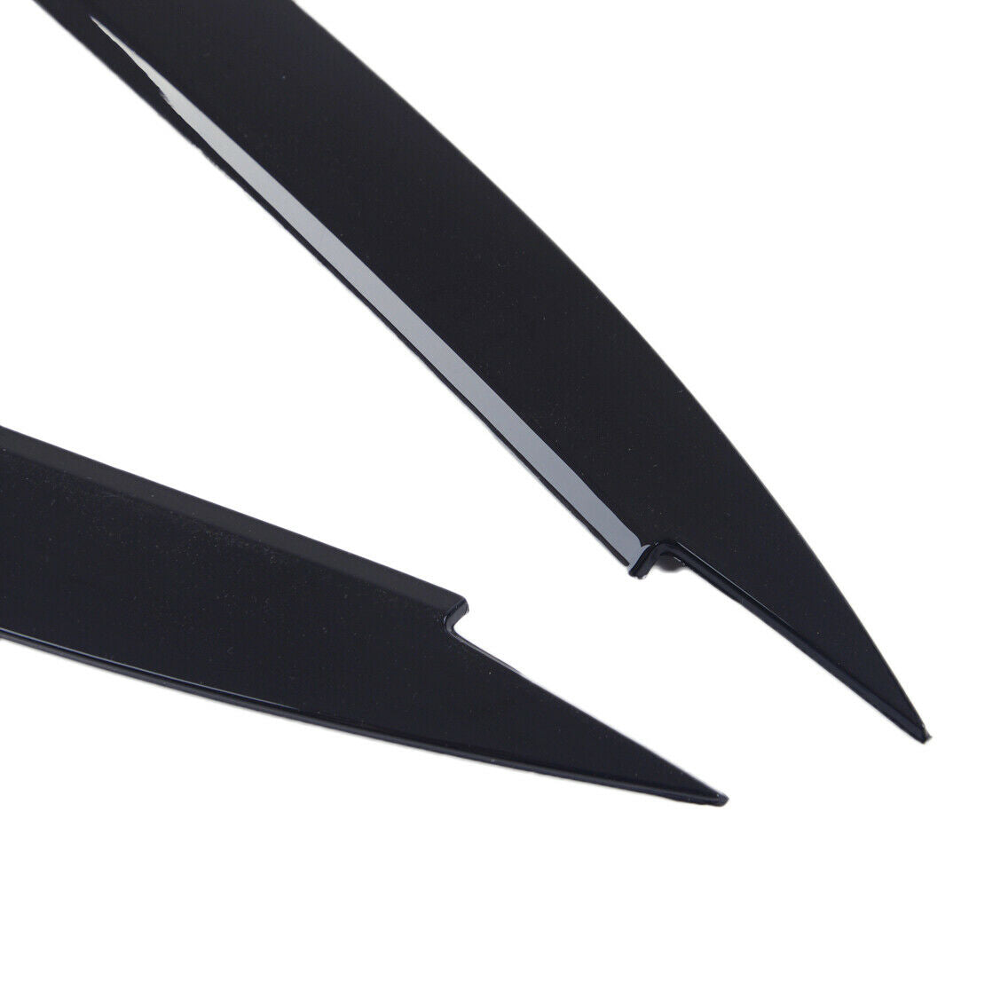 2x Chrome Plated Headlight Eyelid Cover Trim Fit for VW Golf MK7 GTI 13-18 Atn