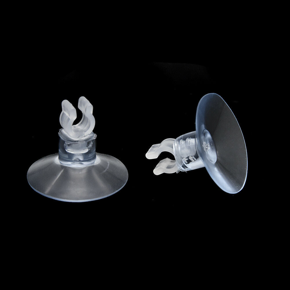 10X Clear Aquarium Fish Tank Suction Cup Sucker Holders For Air Line Tube New
