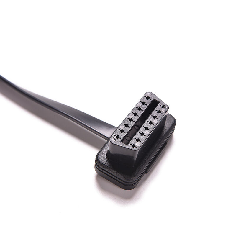 Thin 16Pin Noodle Male to Female Elbow Extension ELM327 Extension Cable g.l8