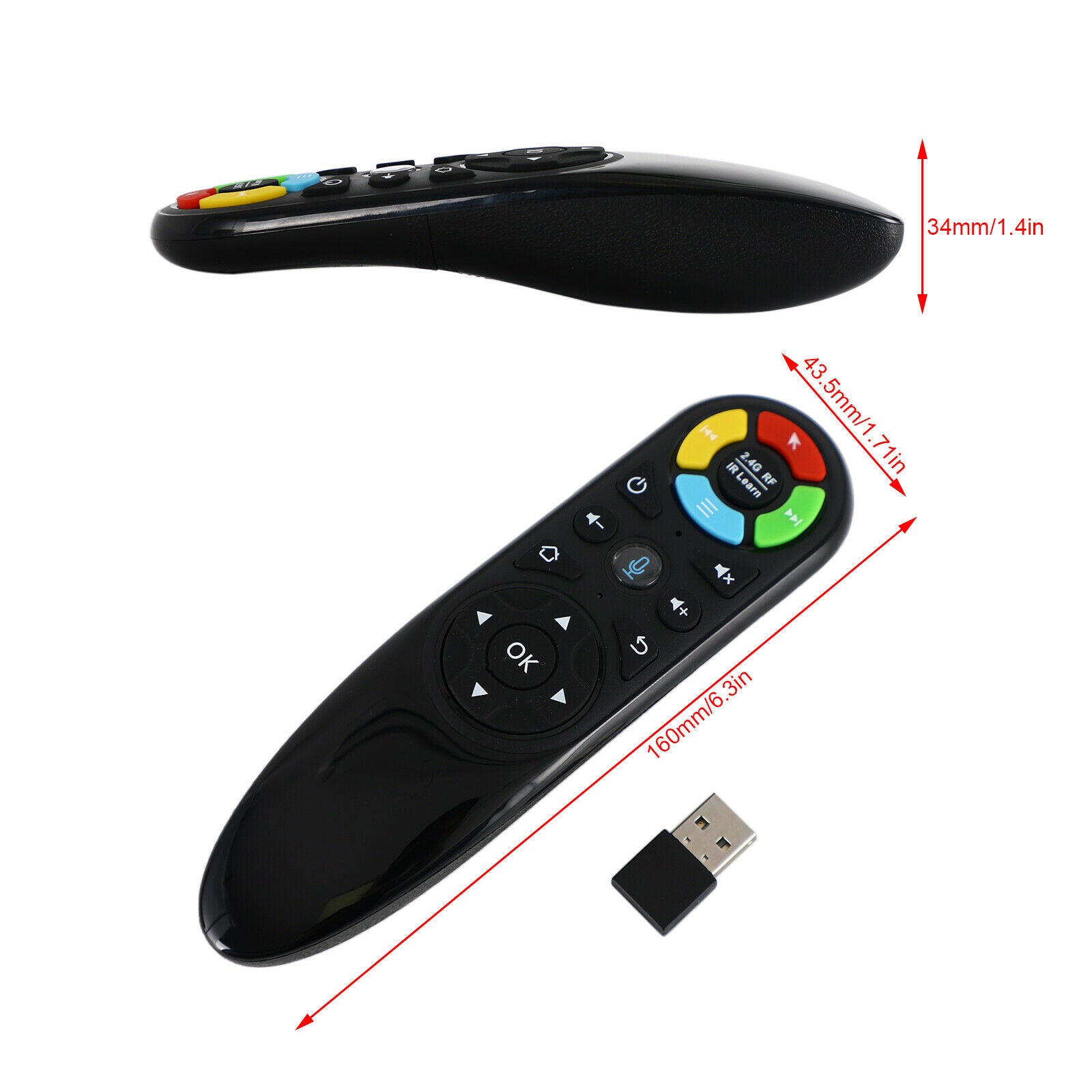 Q6 Smart Gyro Voice Remote Control 2.4G Wireless Air Mouse For Android TV Box/PC