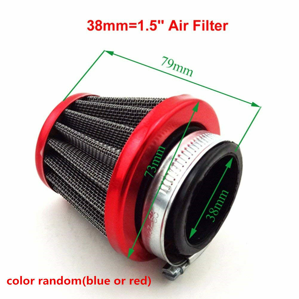 Set Motorcycle 26mm Carburetor + 38mm Air Filter Cleaner + Manifold Intake Pipe