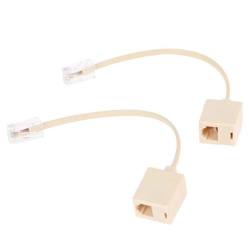 2pcs 8P4C / RJ45 male RJ11 6P4C to female M / F Adapter telephone Ethern.l8