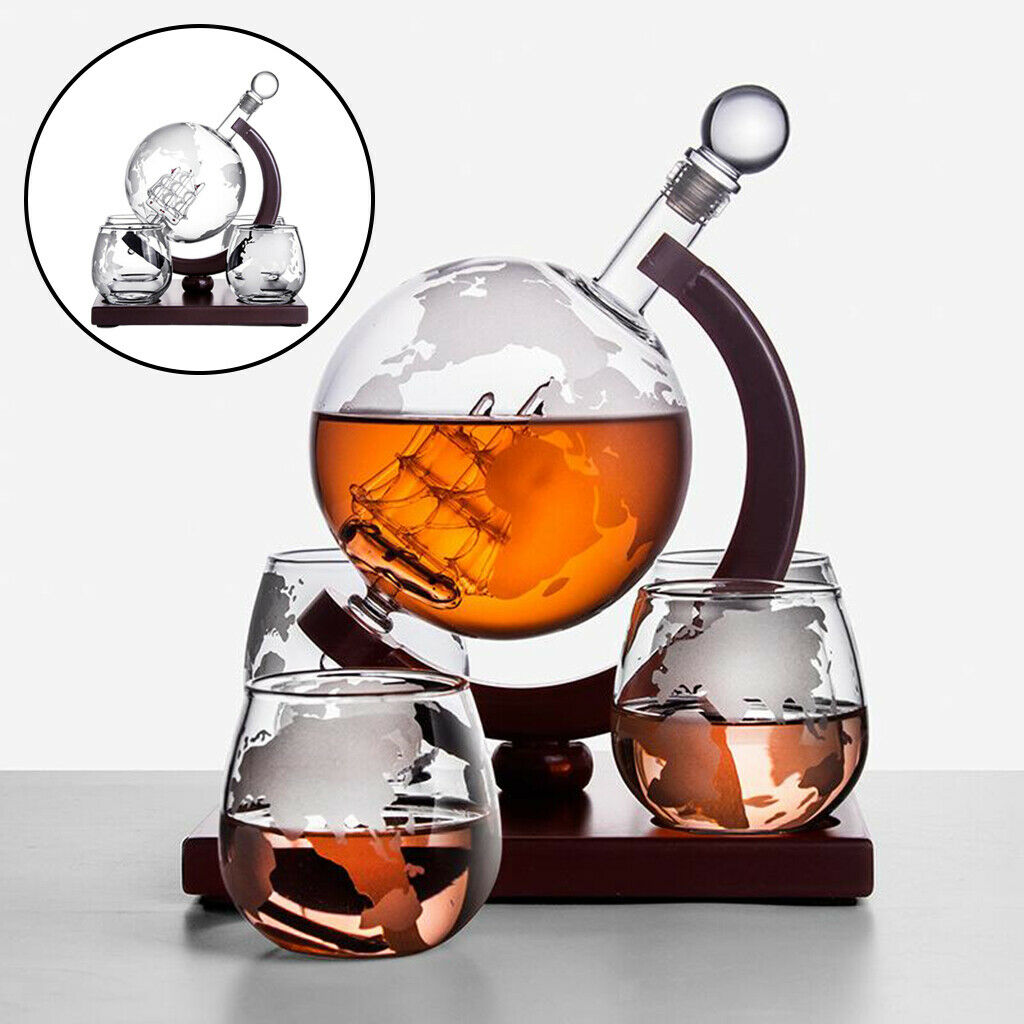 1000ml   Decanter Liquor Bourbon Wine Glasses Bar Home Decoration