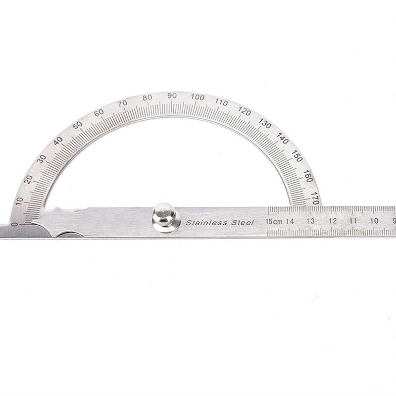 180 Degree protractor finder stainless steel rotary angle ruler measuring too SJ