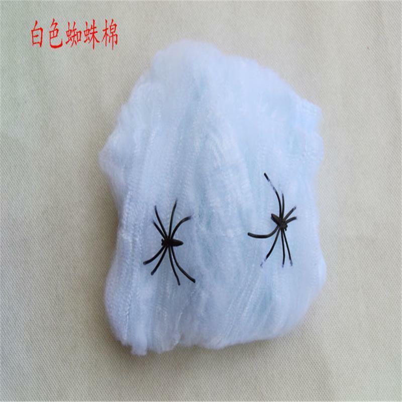 Stretchy Spider Web Net Cobweb With Spider for Halloween Party Decoration