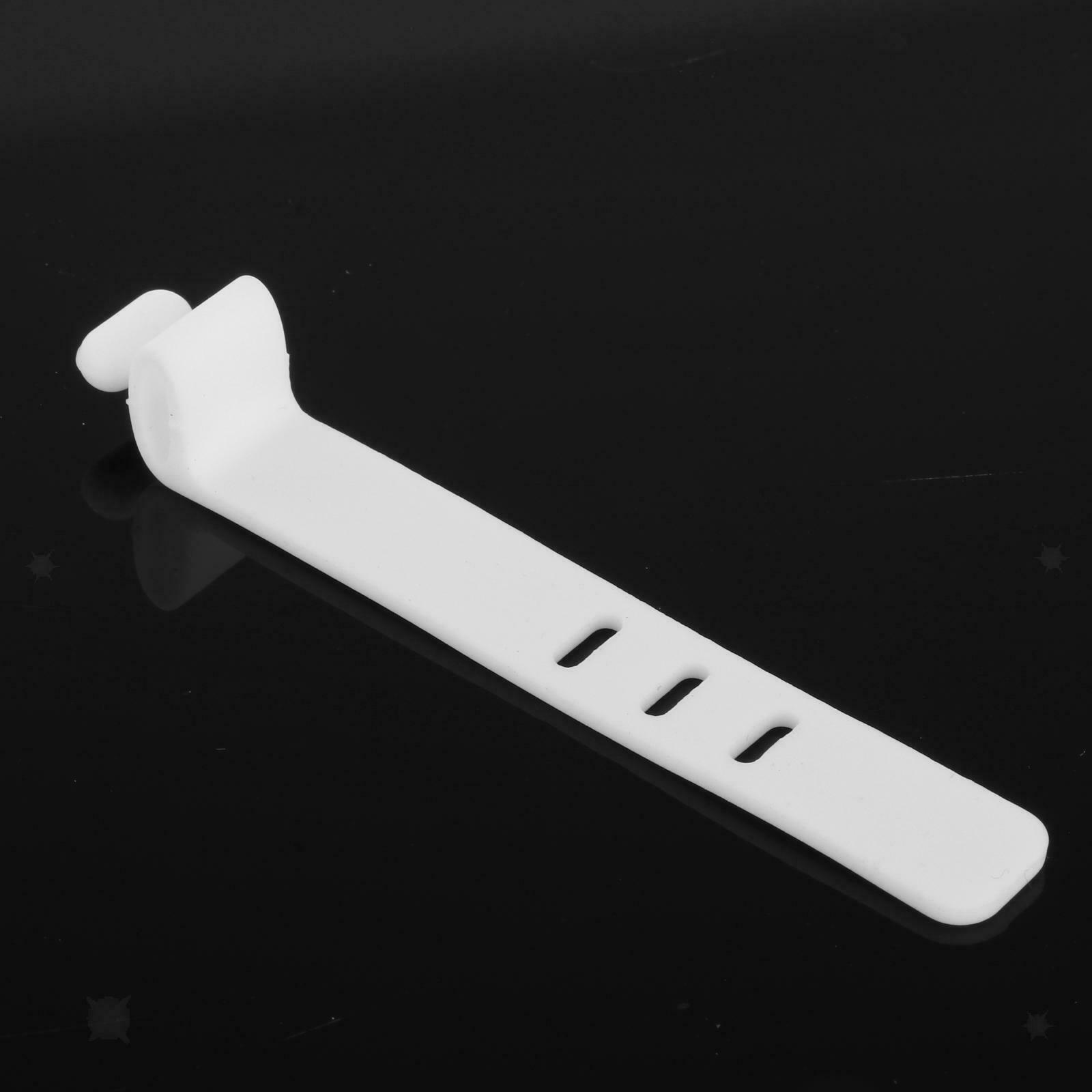 10 Pack Silicone Cable Ties 3 Holes Wire Organizer for Data Cable Desk