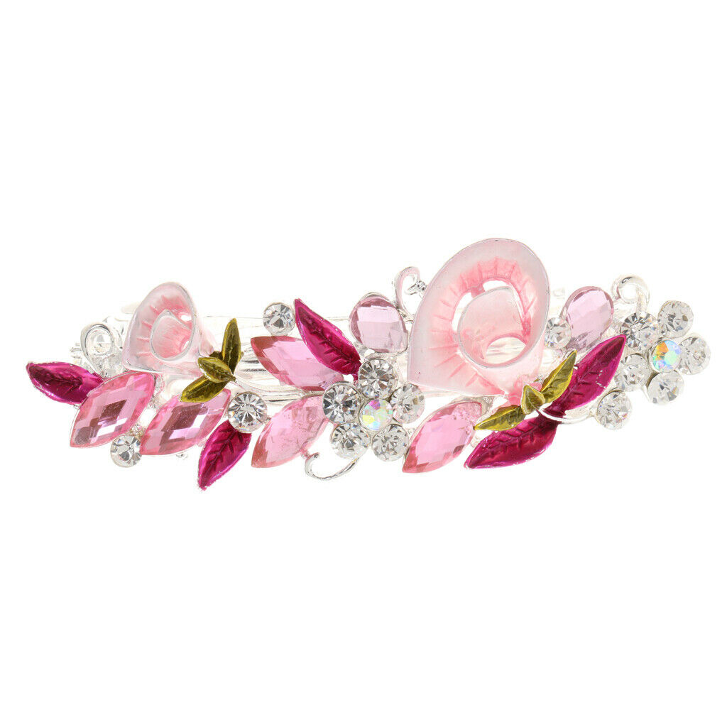 2x Stylish Crystal Hair Clip Hairpin for Thick Hair Womens Hair Jewelry