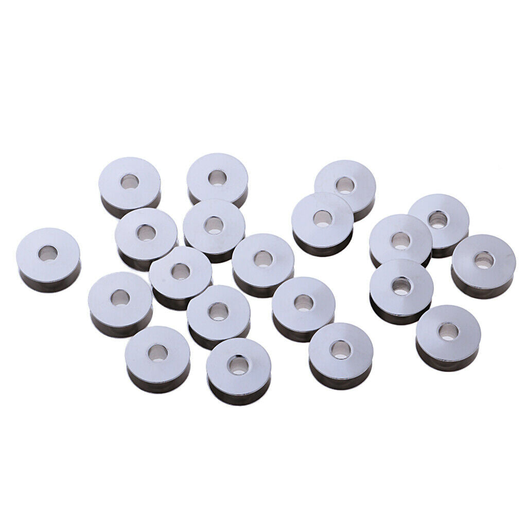 20pcs Sewing Machine Bobbin Metal Spools For Thread  Singer Juki