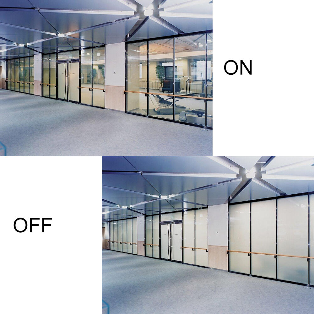 15X15cm White Smart PDLC Film Switchable Privacy Glass / Electrochromic Sample
