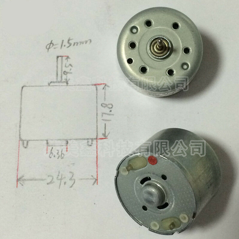 1Pc DC 3V 3200RPM Electric Mini DC Motor RF-330T for VDC DVD CD Player