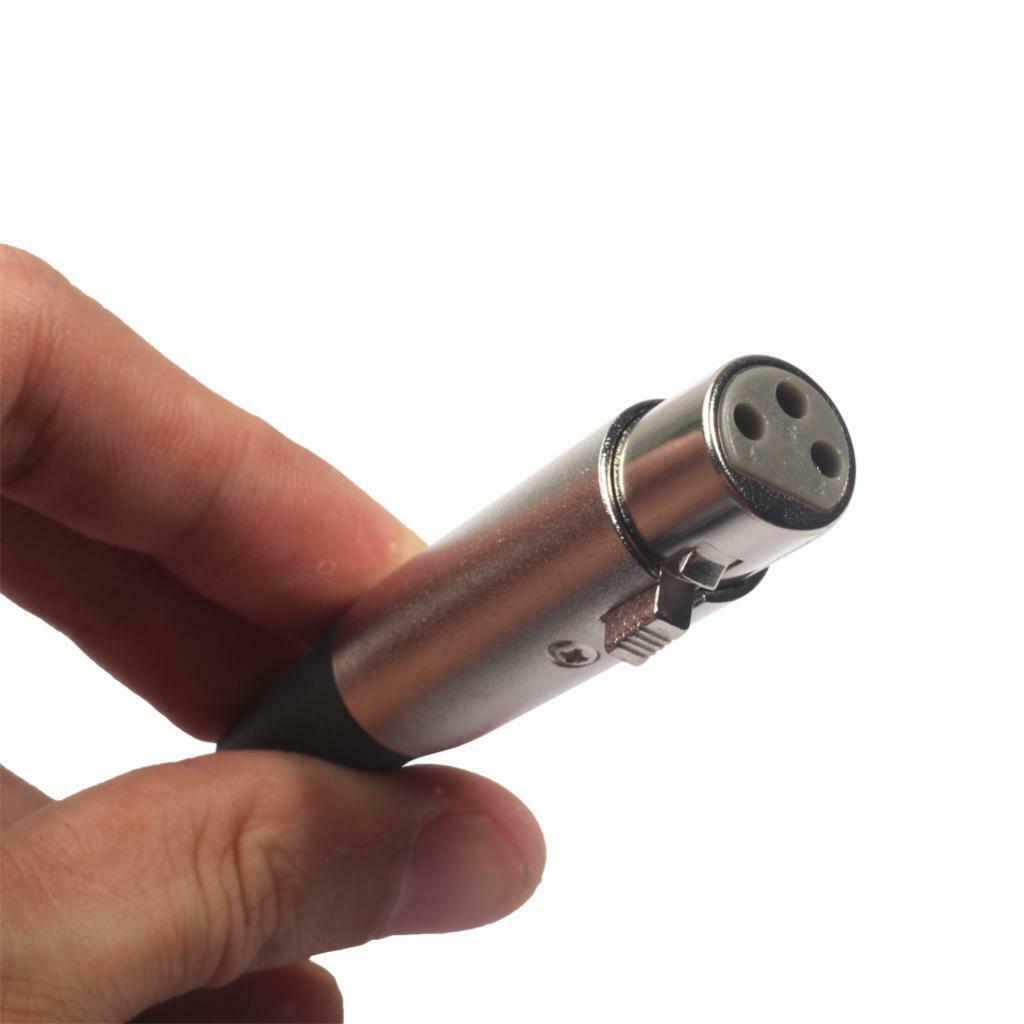 3.5mm   Male to XLR 3-Pin Female Stereo Adapter Right Angle for Mic