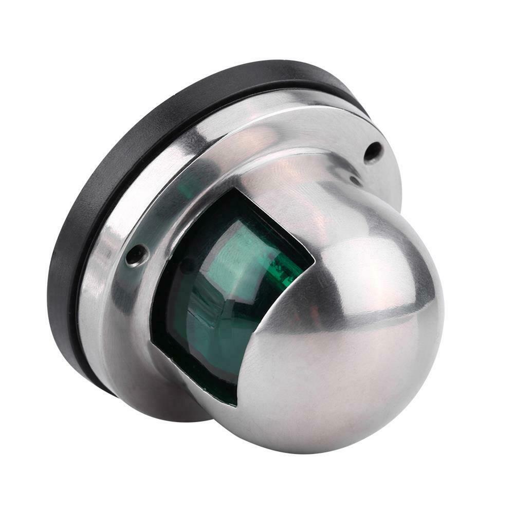 12V Marine Boat Stainless Steel Bow Navigation Light LED Red & Green Yacht Lamp
