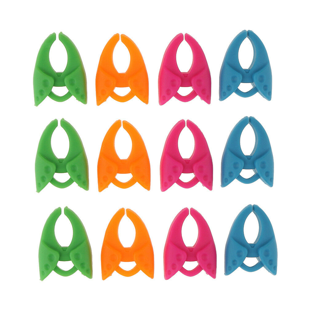 12pcs Silicone Thread Bobbin Holder Clips Silicone Bobbin Clamps Sewing Tool