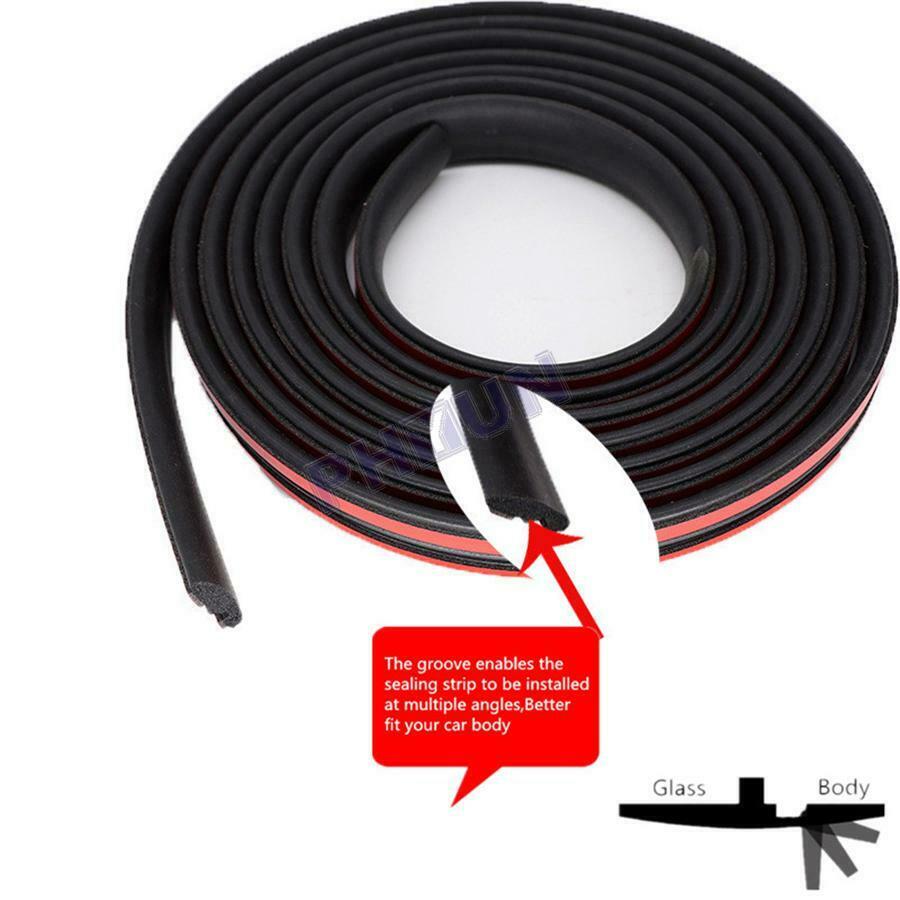 Car Front Rear Windshield Sunroof Rubber Seal Strip Trim Universal 5M Waterproof