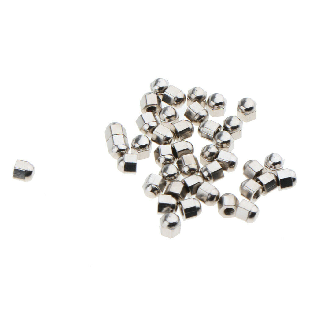 1000x Dome Head Acorn   Capped Hex Nut 1.4mm for Watch Eyeglass Repairing