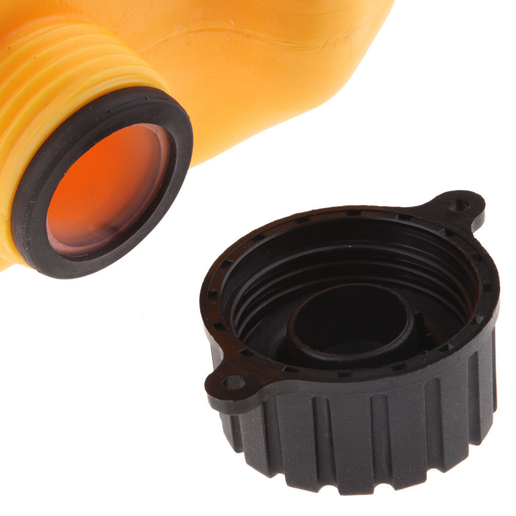 10L Yellow Portable Jerry Can Gas Plastic Fuel Tank Petrol ATV UTV Motorbike