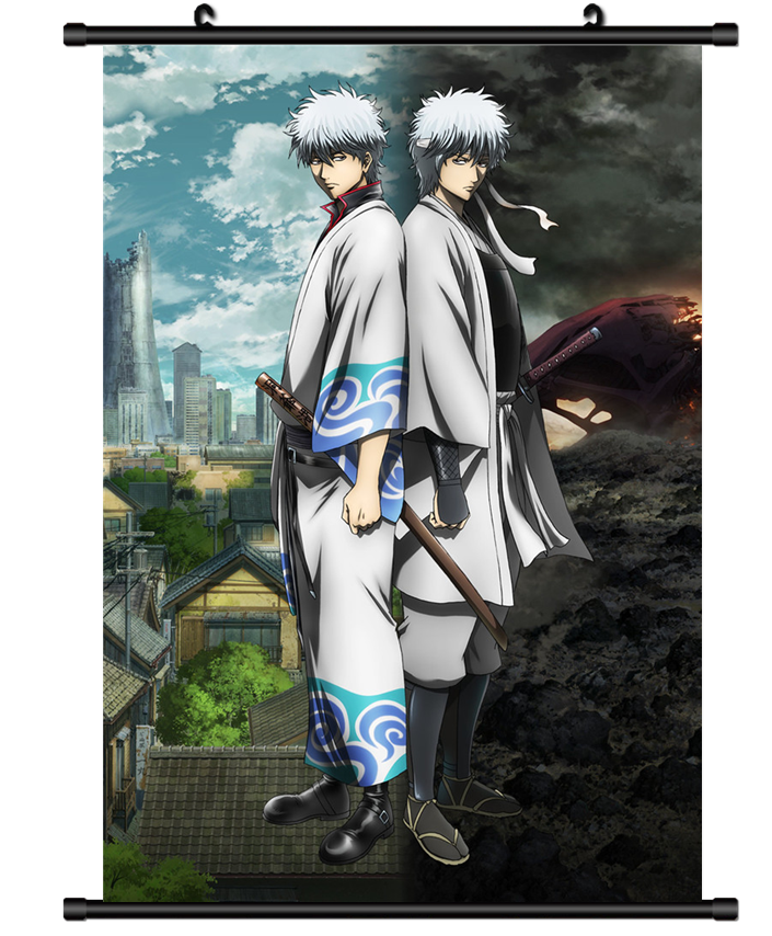 3829 Anime Gintama Sakata Gintoki wall Poster Scroll