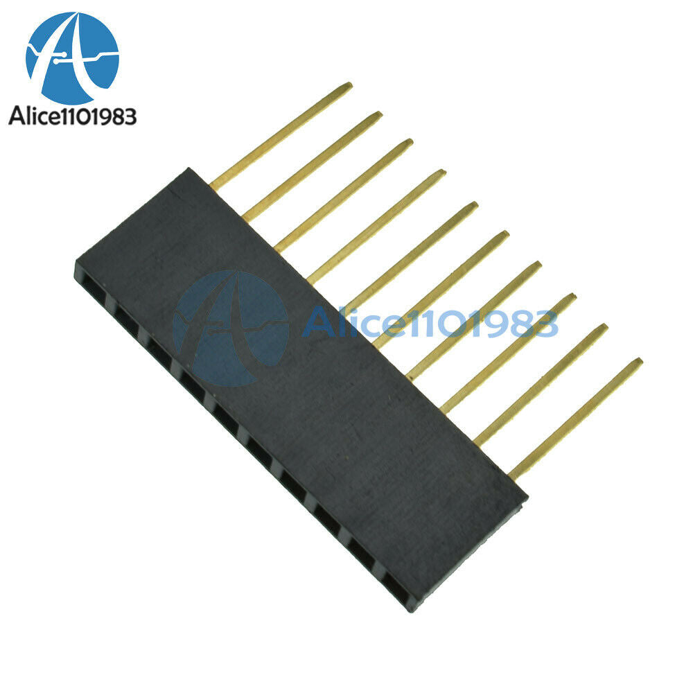 50pcs 10 Pin 2.54 mm Stackable Long Legs Femal Header For Arduino Shield