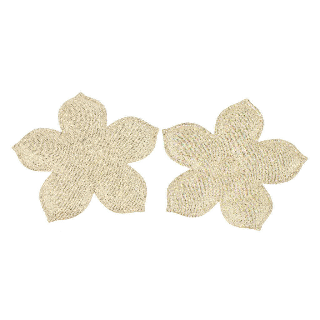 100 Pieces Satin Baby Shower Favor Flower Applique DIY Craft Trim Decor